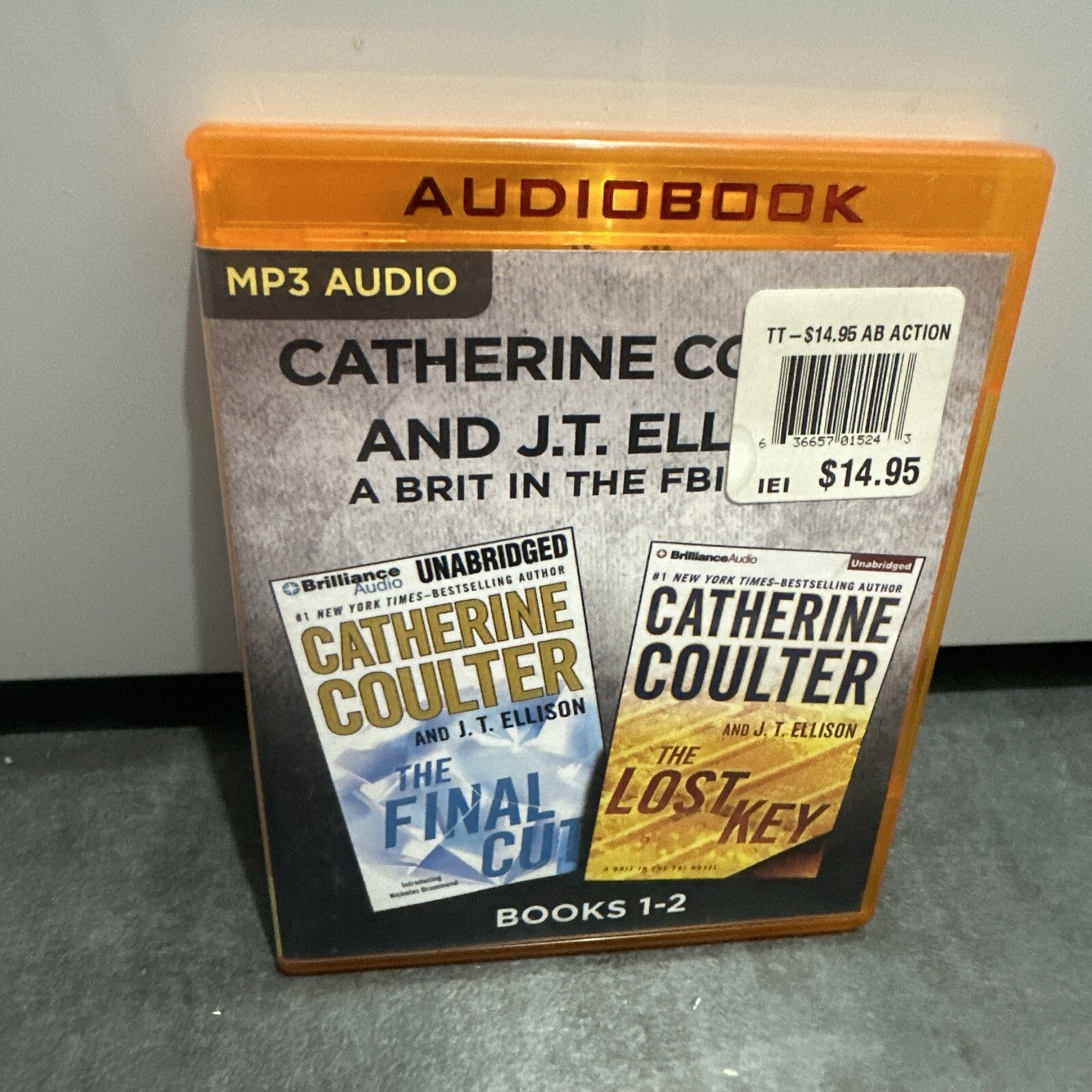 CATHERINE COULTER AND J.T. ELLISON A BRIT IN THE FBI SERIES set of 2 audiobooks