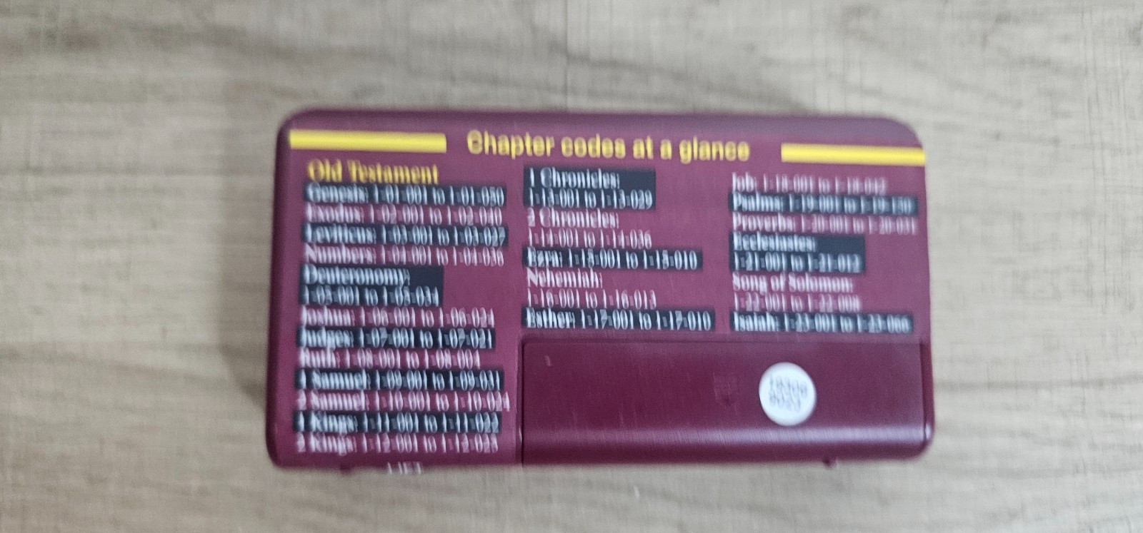 Wonder Bible KJV Talking Audio Bible Player King James Version