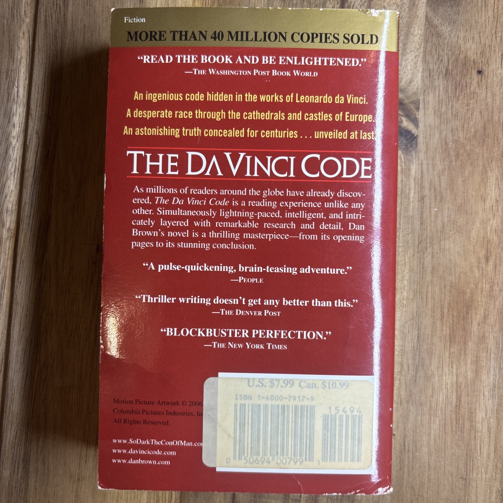 Robert Langdon Ser.: The Da Vinci Code by Dan Brown (2006, Mass Market)