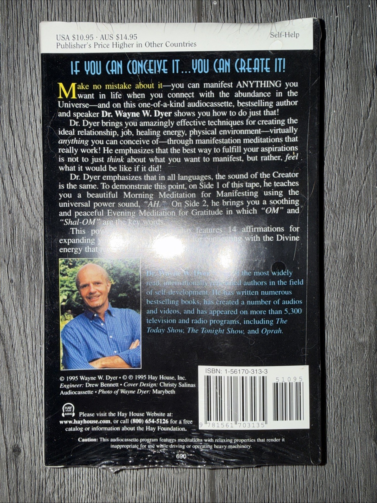 NEW Meditations for Manifesting Dr Wayne W Dyer Audiocassette 1995 Self-help