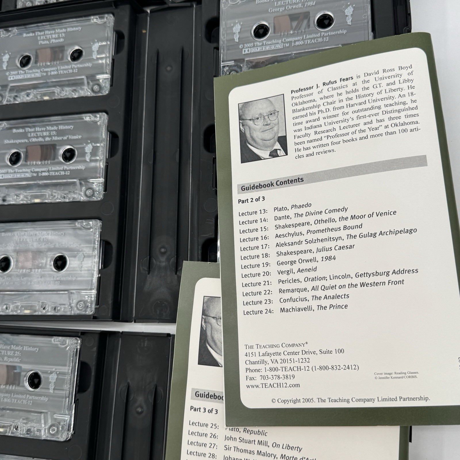 Great Courses Books Made History Complete Cassette Set J Rufus Fears & Guidebook
