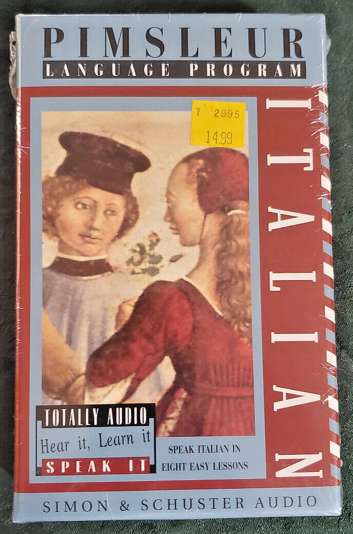 PIMSLEUR LANGUAGE PROGRAM ITALIAN 4 Cassette Tapes Beginner — New Sealed