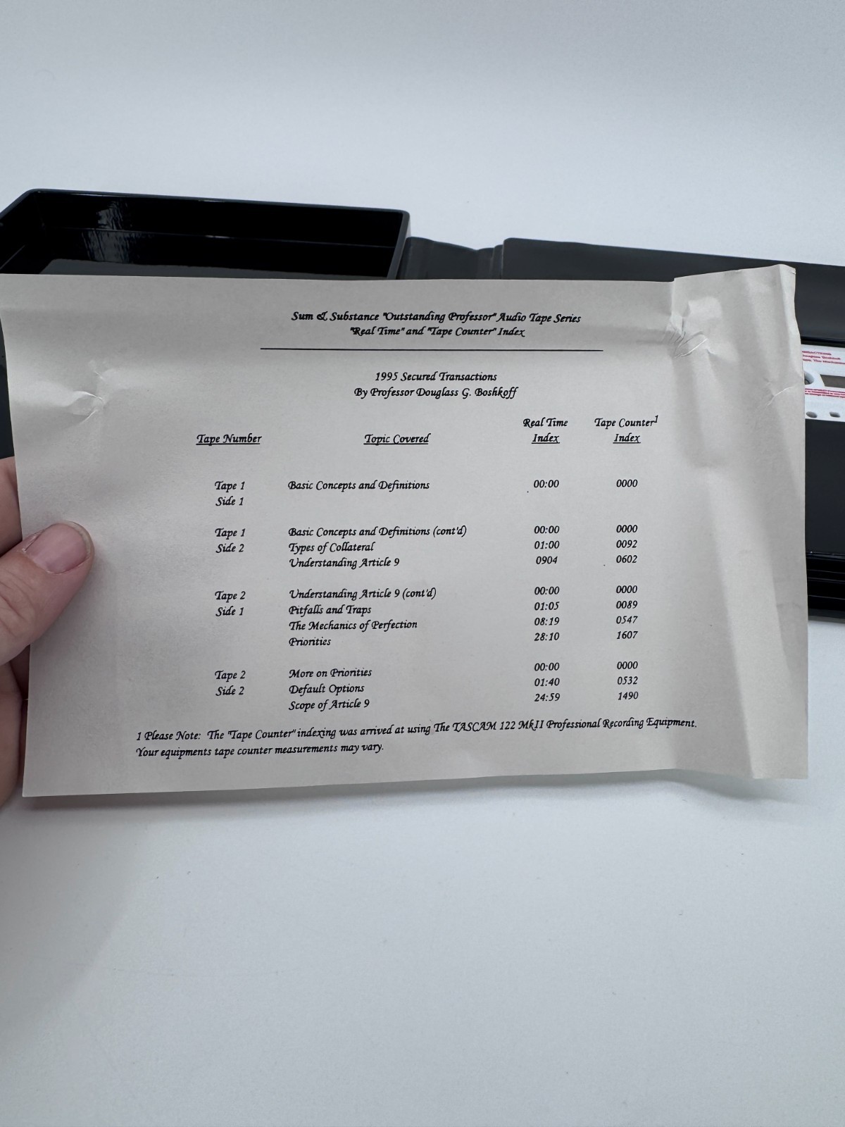 Sum and Substance West Publishing Secured Transactions 2 Cassette