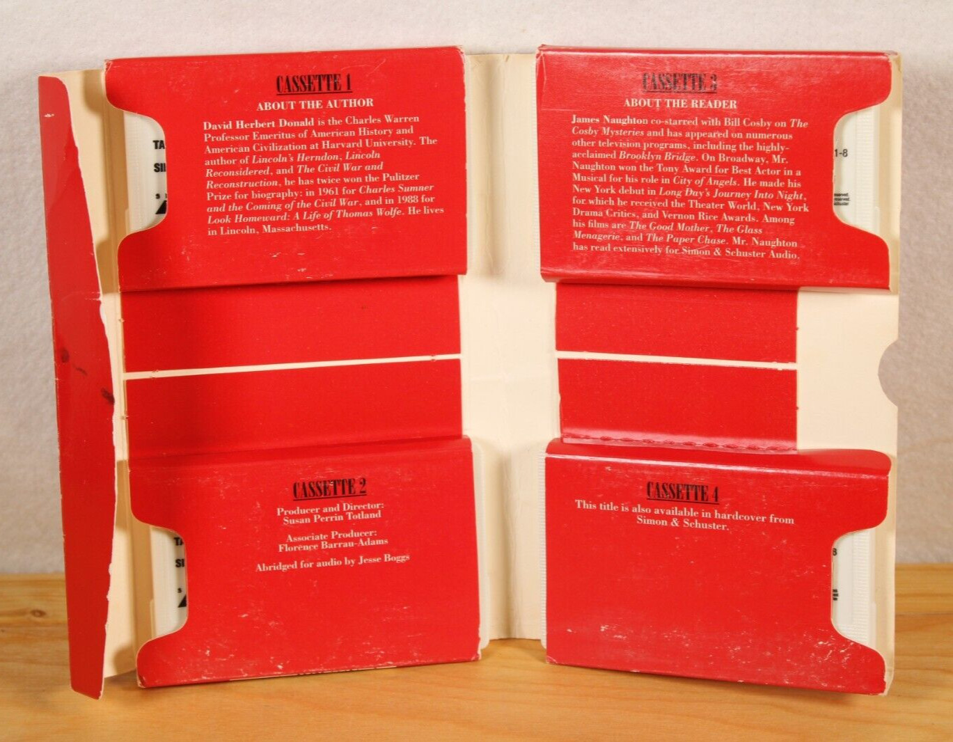Abraham Lincoln by David Herbert Donald Audio Book Cassettes Civil War 1995