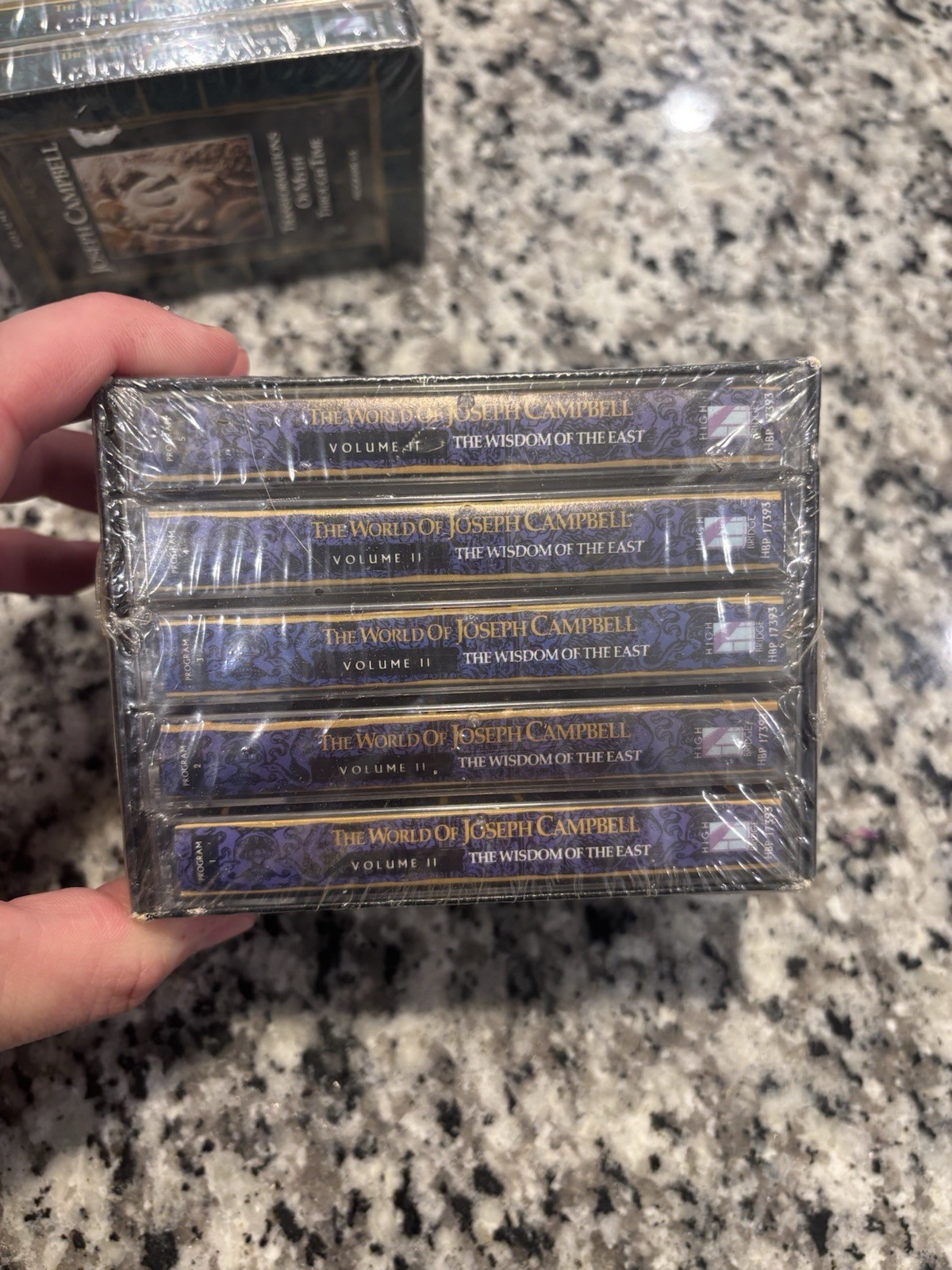 JOSEPH CAMPBELL CASSETTE SET TRANSFORMATIONS OF MYTH THROUGH TIME VOL. 1 & 2