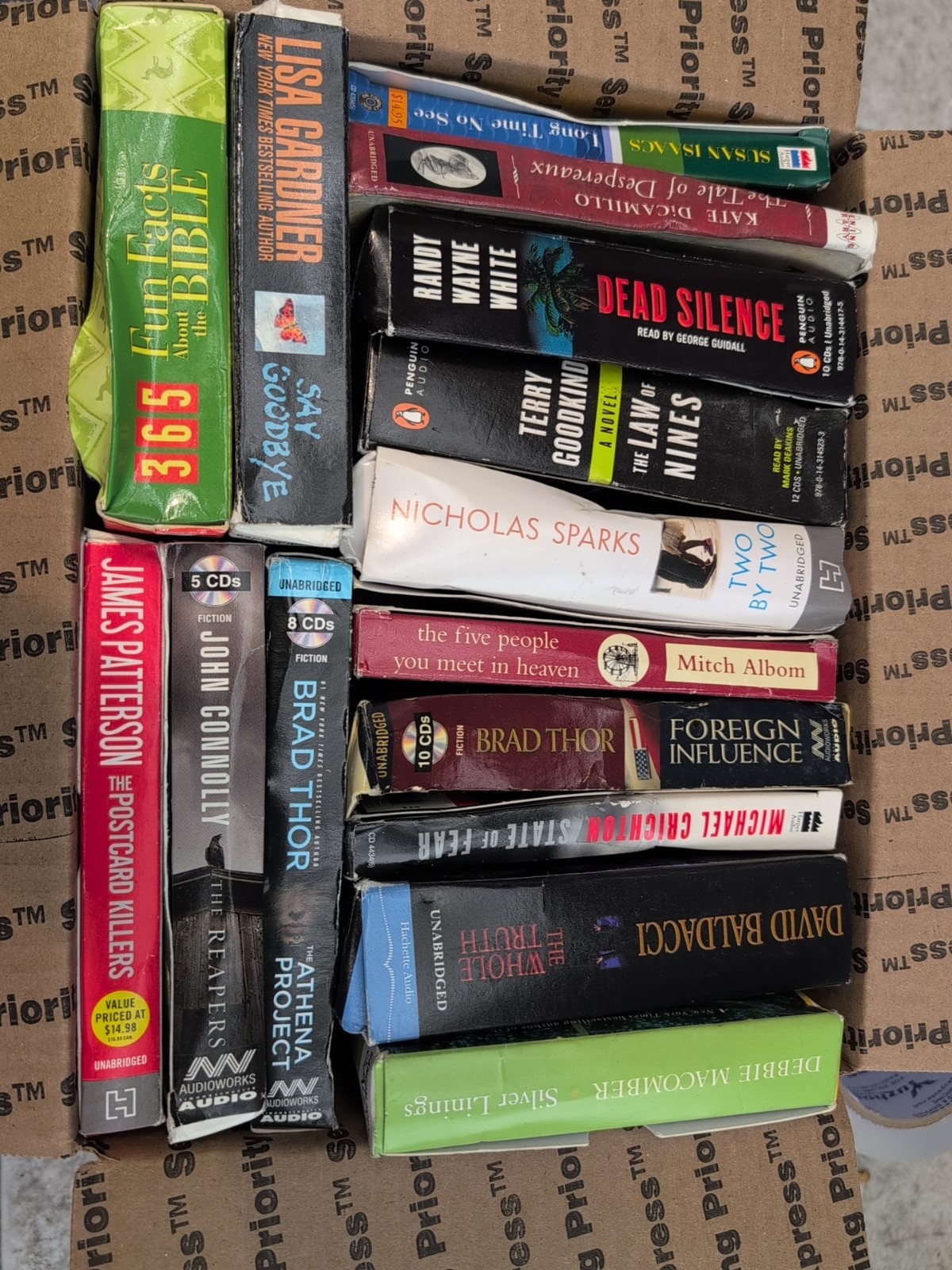 Mixed Lot of 15 Audio Books on CD Thriller Mystery Drama Suspense +More T6#217