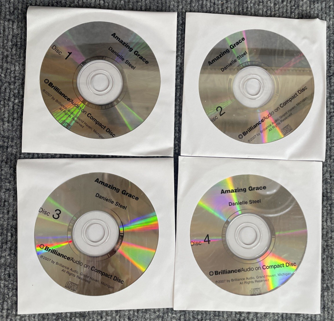 Lot of 4 DANIELLE STEEL Audiobooks On CD Rogue Amazing Grace Southern Lights