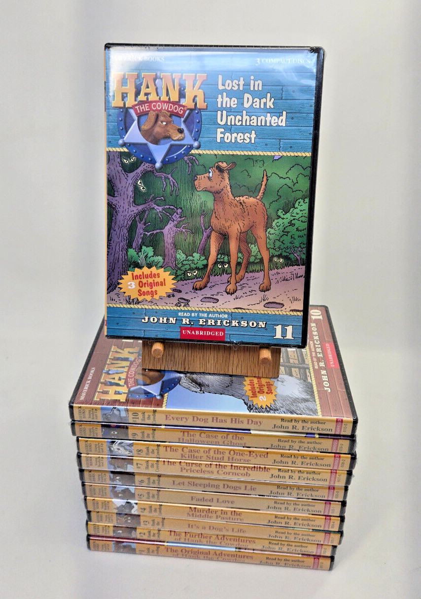 Hank The Cowdog Series Read by John R. Erickson Unabridged Set of Books 1-11 NEW