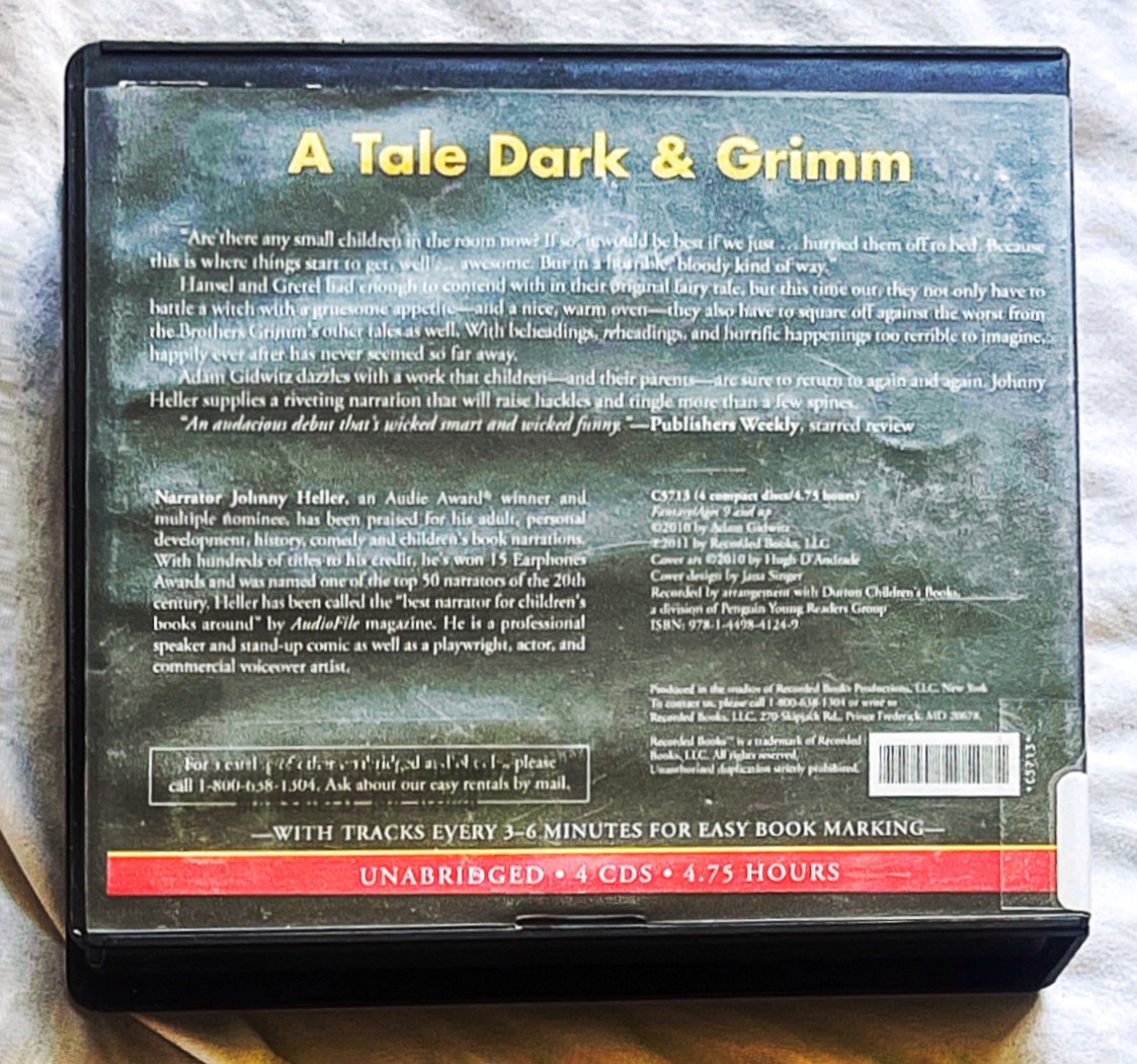 Lot 4👺Audiobook💿CDs Grimm Tale Dark+Glass+Conclusion+Poe Estate EXLIB FreeShip