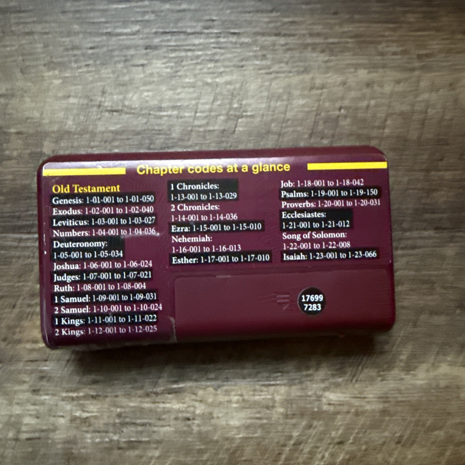 Wonder Bible Audio Player Electronic Bible Audiobook Burgundy English Read