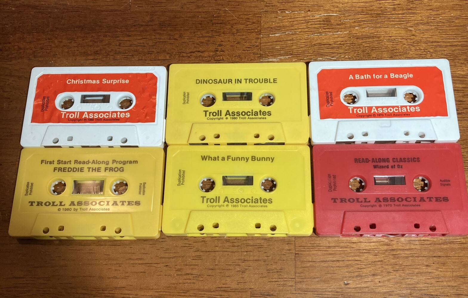 Read-Along Classics Cassettes — Lot of 6 Troll Associates 1970s 1980s