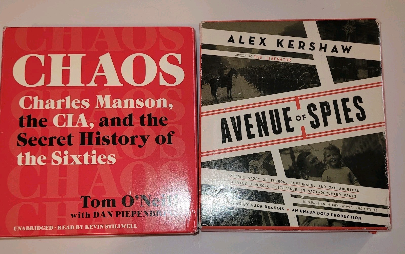 CHAOS CHARLES MANSON CIA AVENUE OF SPIES AUDIOBOOK CD LOT ESPIONAGE…