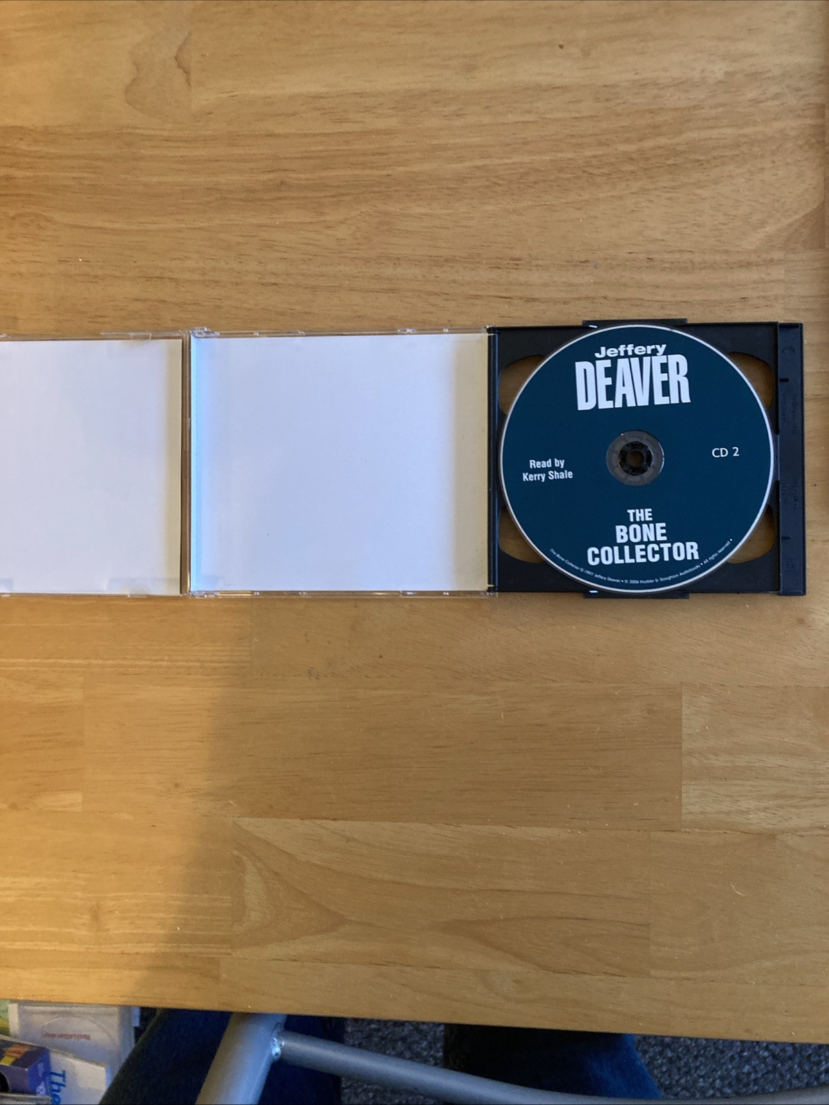 Jeffrey Deaver: The Bone Collector- Audiobook on 2CD’s — Very Good Condition.