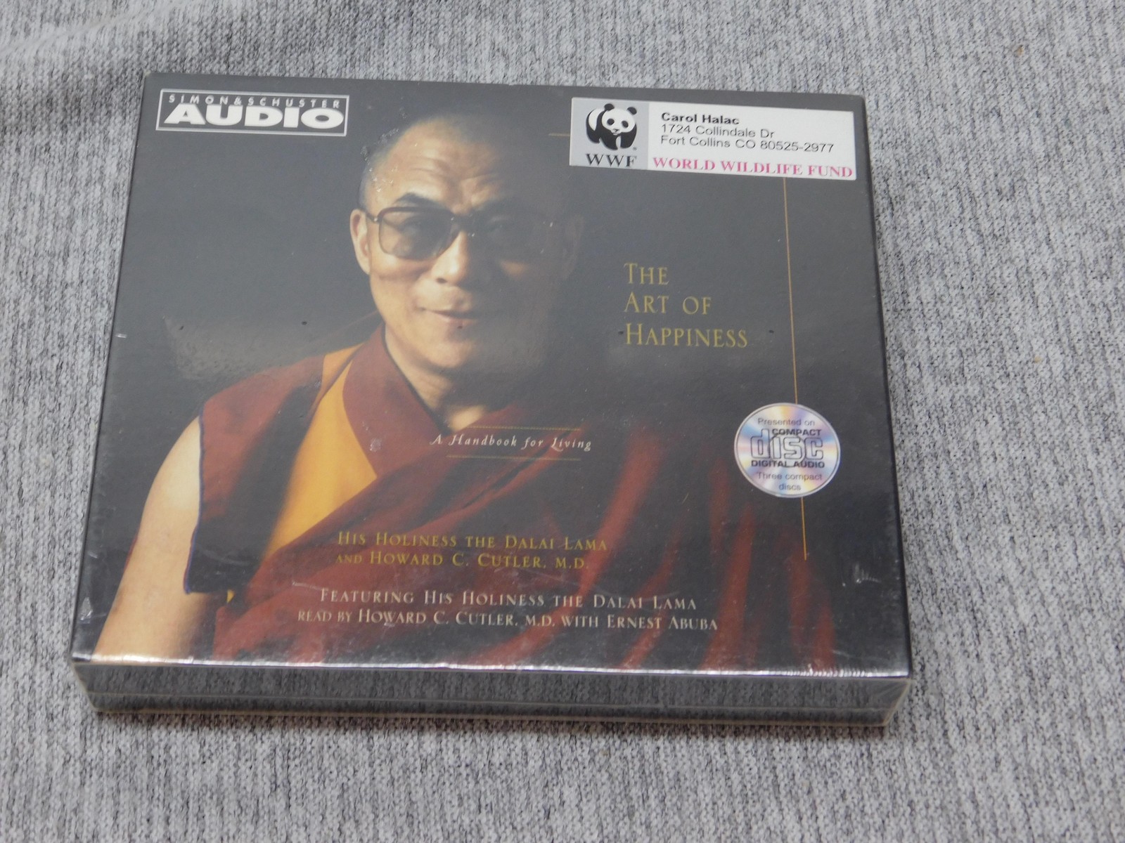 The Art of Happiness Audiobook CD Dalai Lama Howard C. Cutler 3 Hours 1998