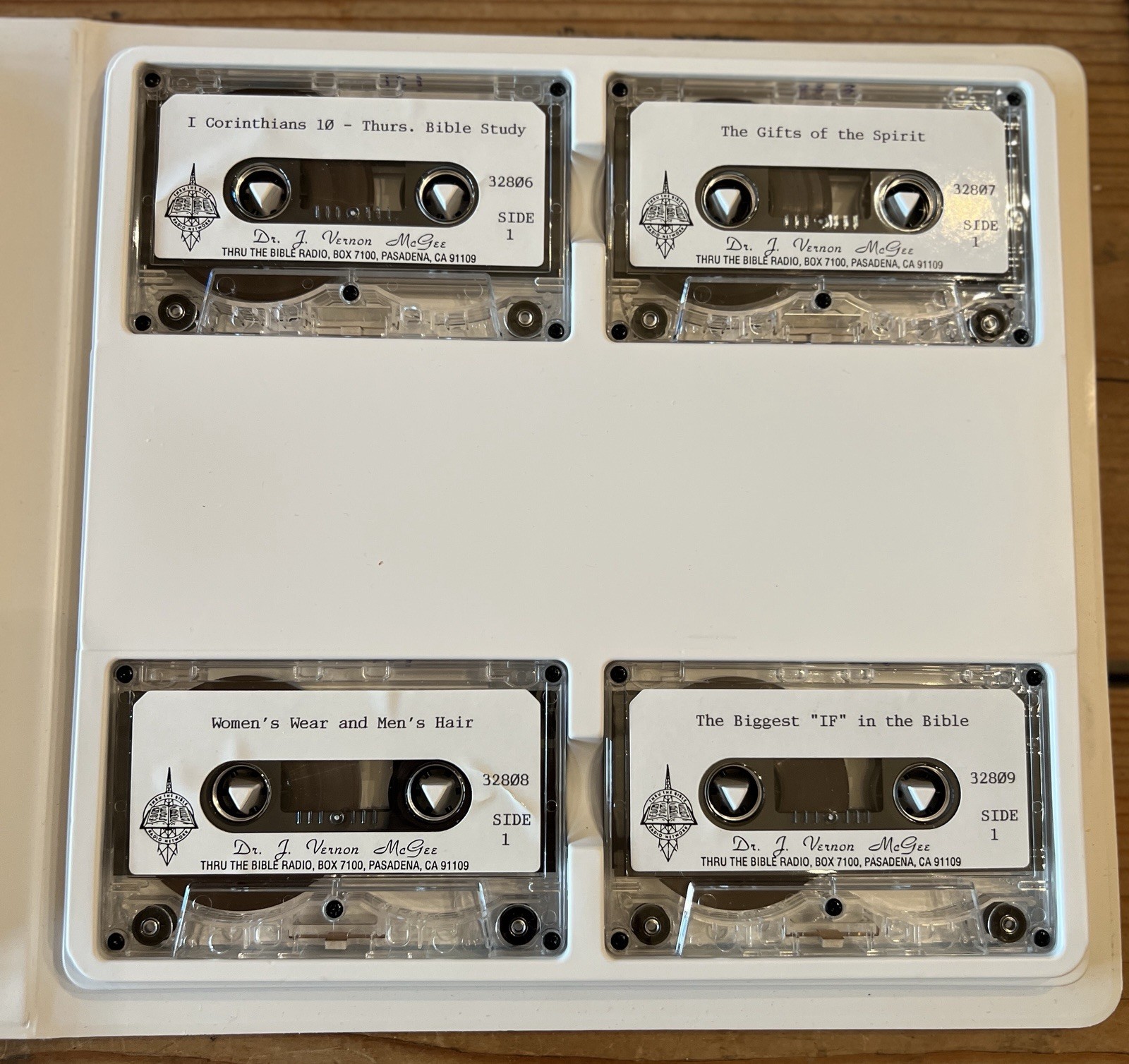 Dr J Vernon McGee I Corinthians Sermon Series Cassette Tape Set w/ Case Vintage