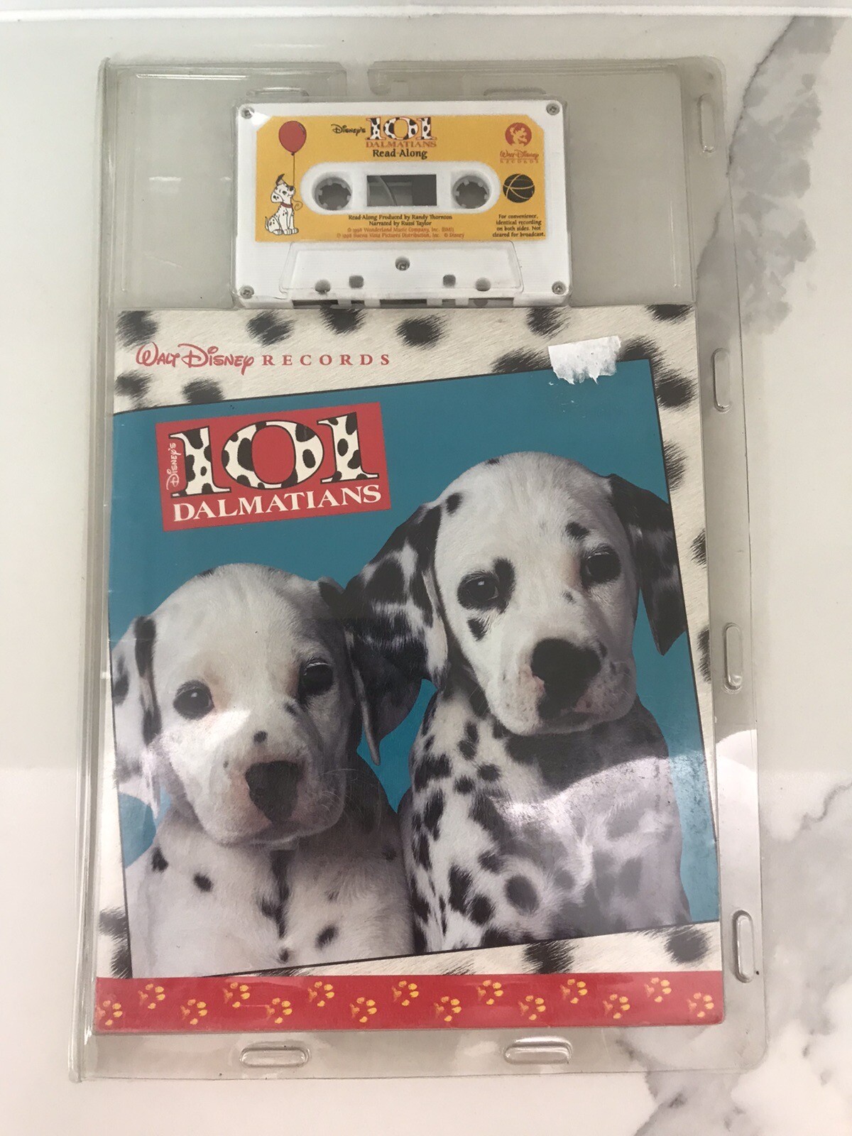 101 Dalmatians Disney Read With Me Collection Book Cassette Tape Retro 90s
