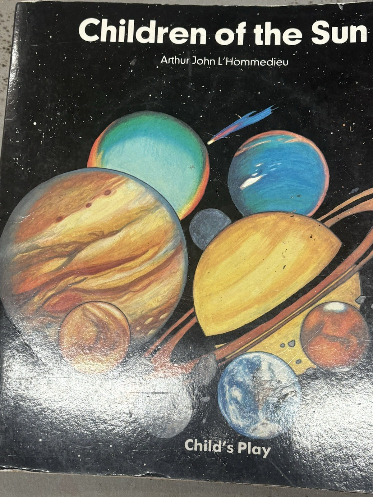 Children of the Sun Hommedieu, Arthur John L’ Vtg Space Solar System Giant Book