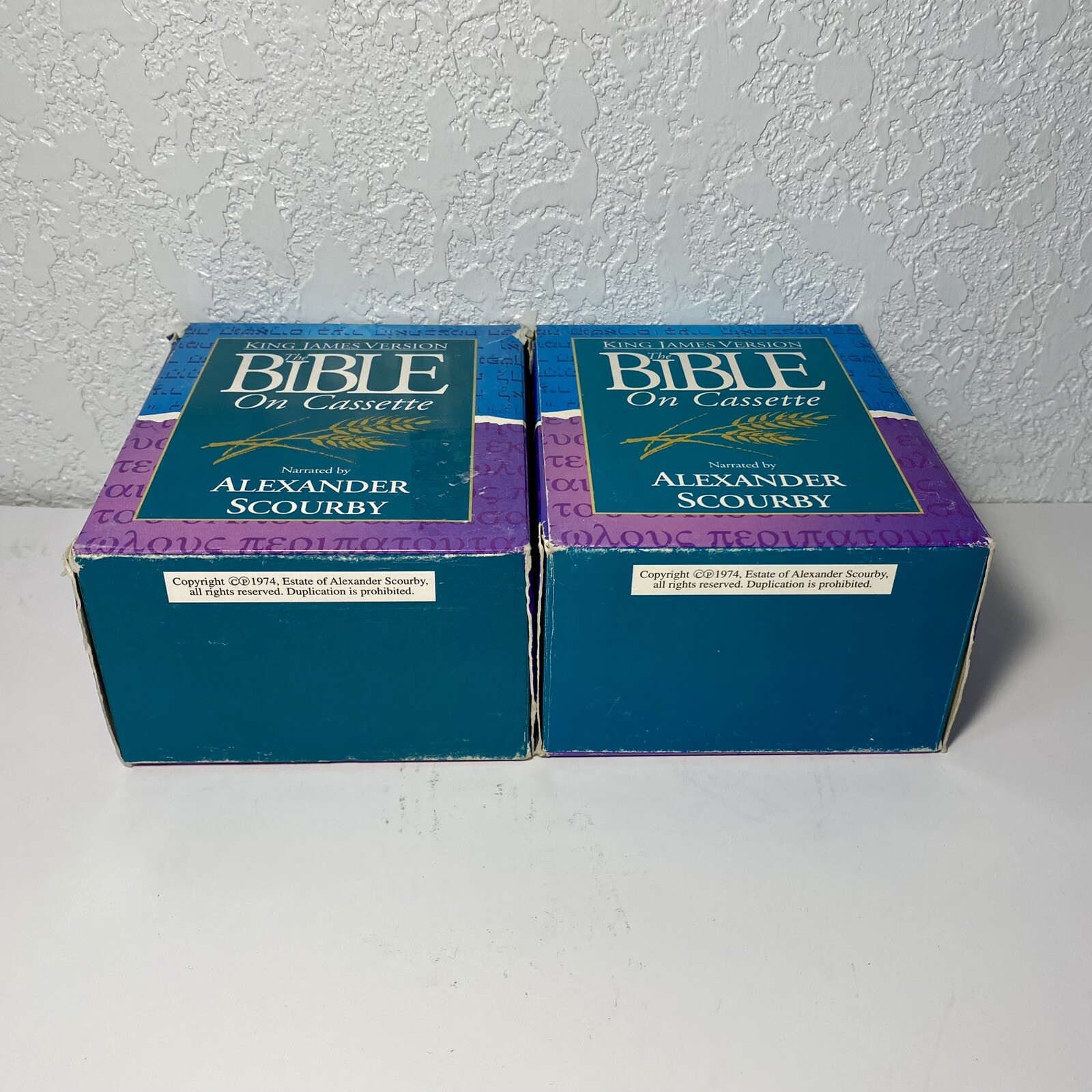 Bible on Cassette Alexander Scourby Old Testament KJV 1974 Vol 1 & 3 King James
