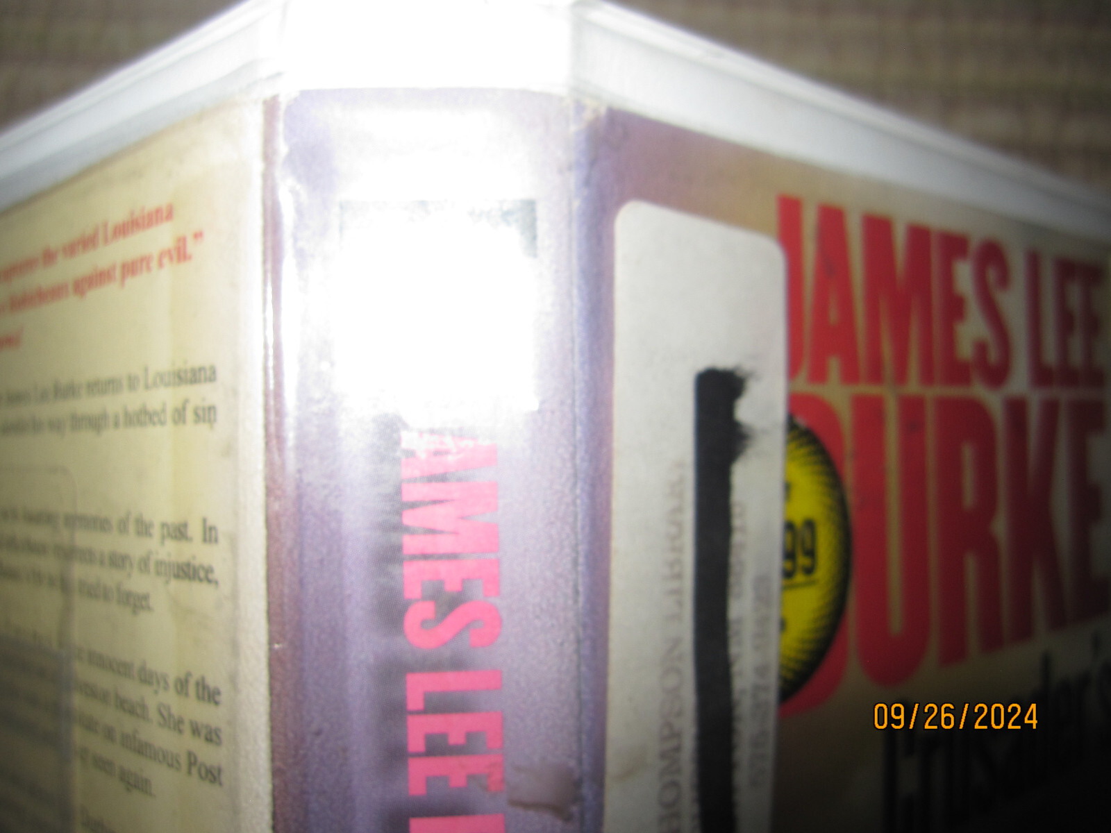 Audio Book on CD’s, CRUSADER’S CROSS James Lee Burke/ex-library/5 CD’s