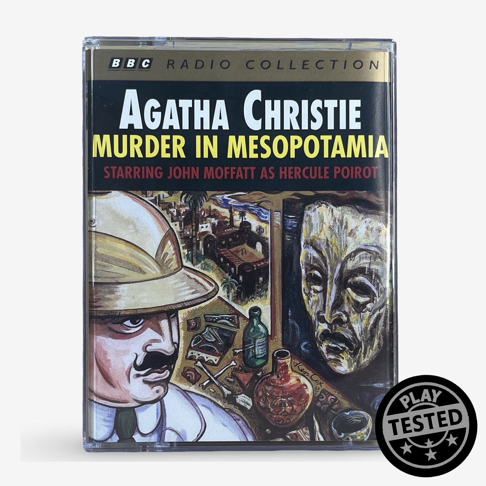 Agatha Christie Cassette Tape Audio Book Poirot Murder In Mesopotamia BBC Radio