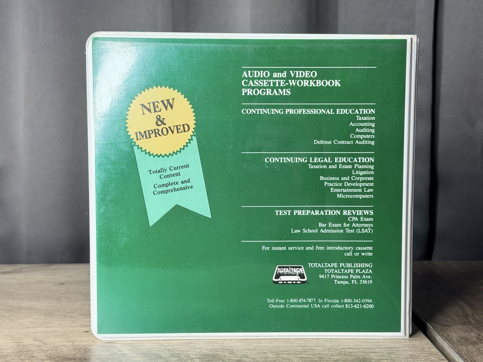 CPA Review Auditing Audio Cassette Tape Set TotalTape 1989 Accounting Study