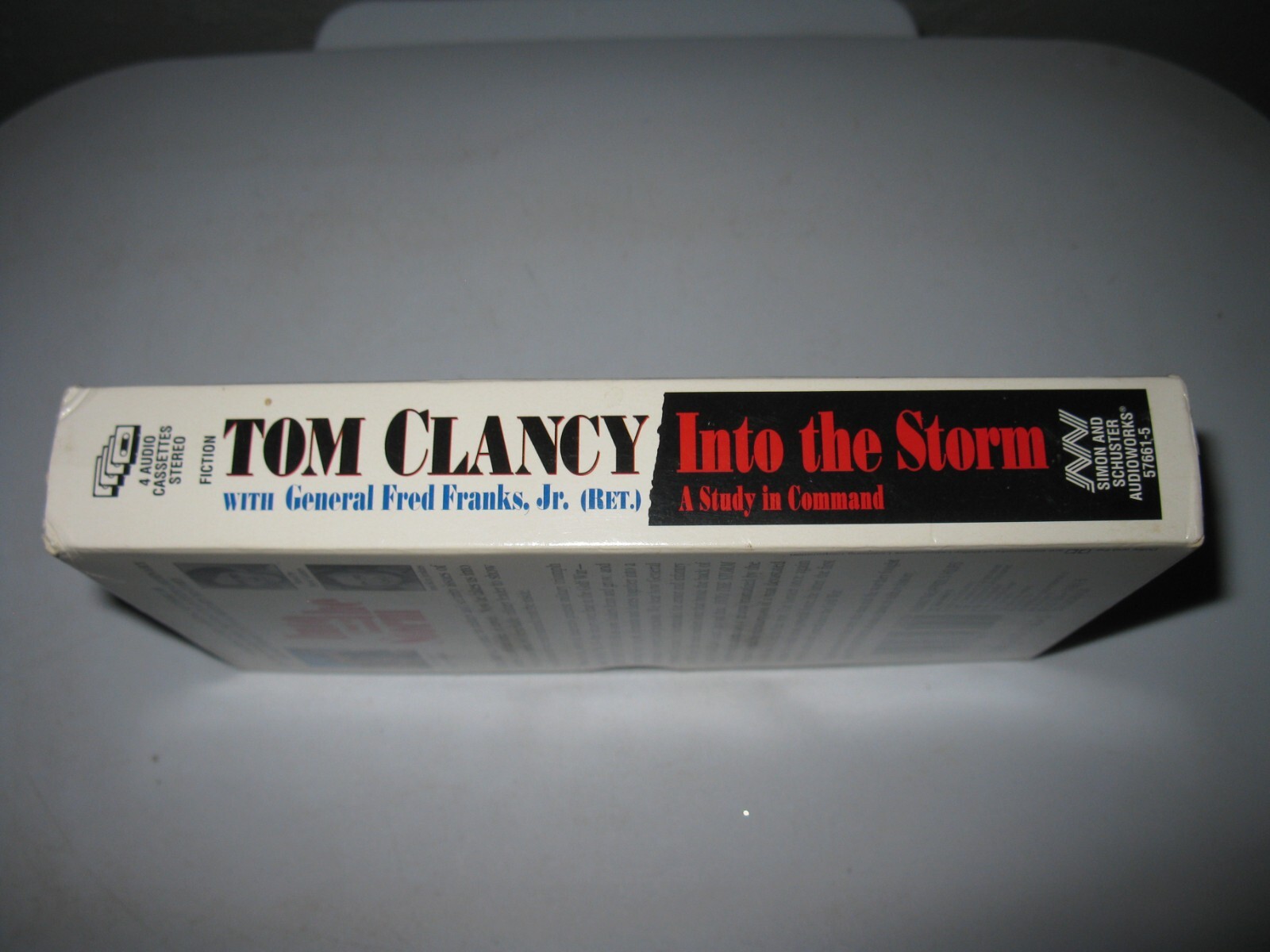 Tom Clancy Audio Book- Into The Storm A Study in Command 1997 Iraq War