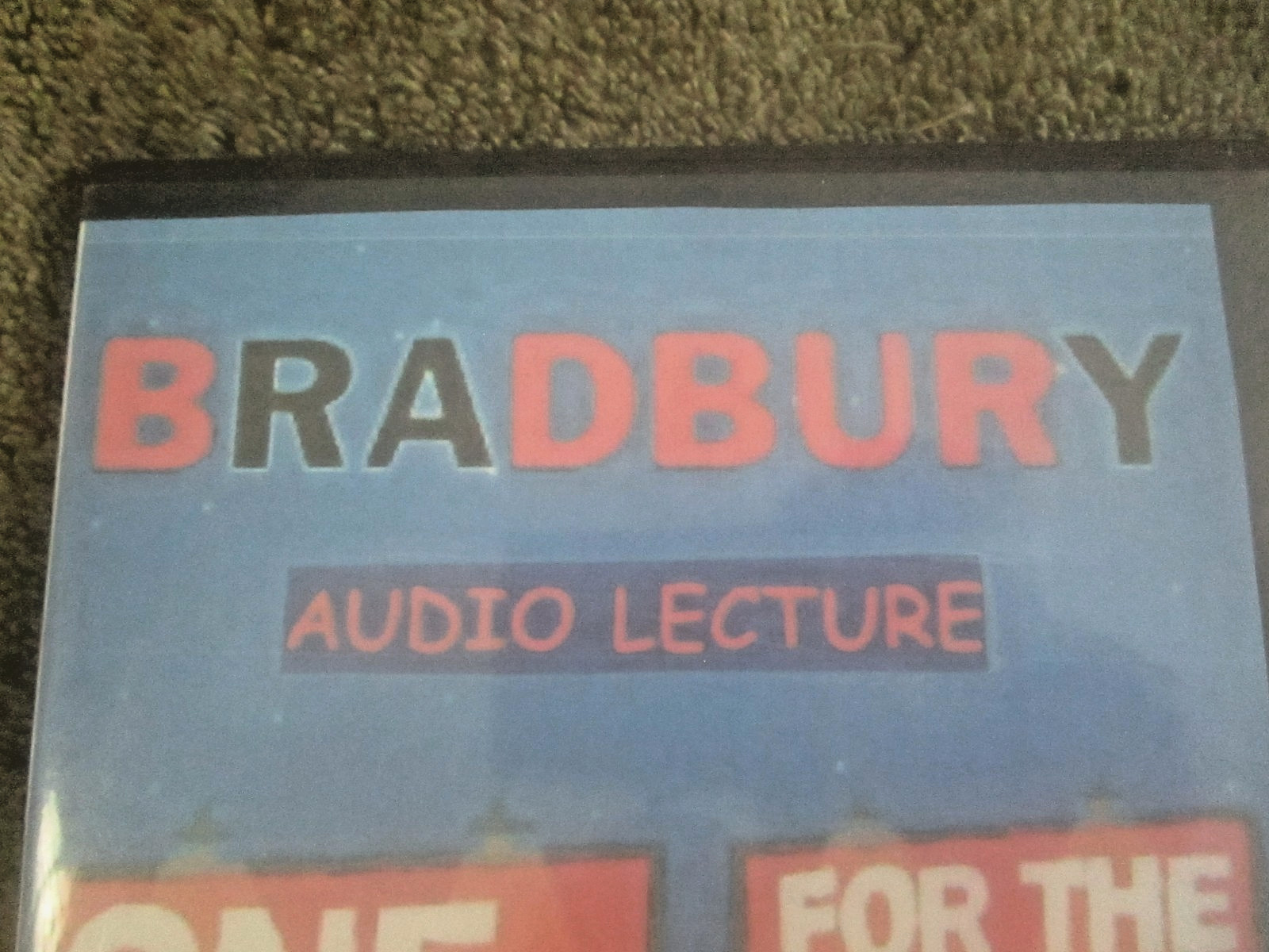 RAY BRADBURY AUDIO LECTURE — ONE FOR THE ROAD (fine 2-Disc set, rare)