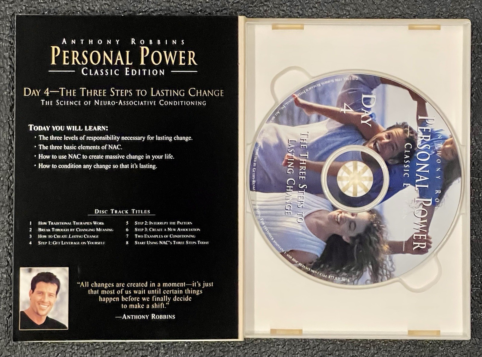 ANTHONY ROBBINS — PERSONAL POWER — CLASSIC EDITION — 7 DISC BOX SET — SELF CARE