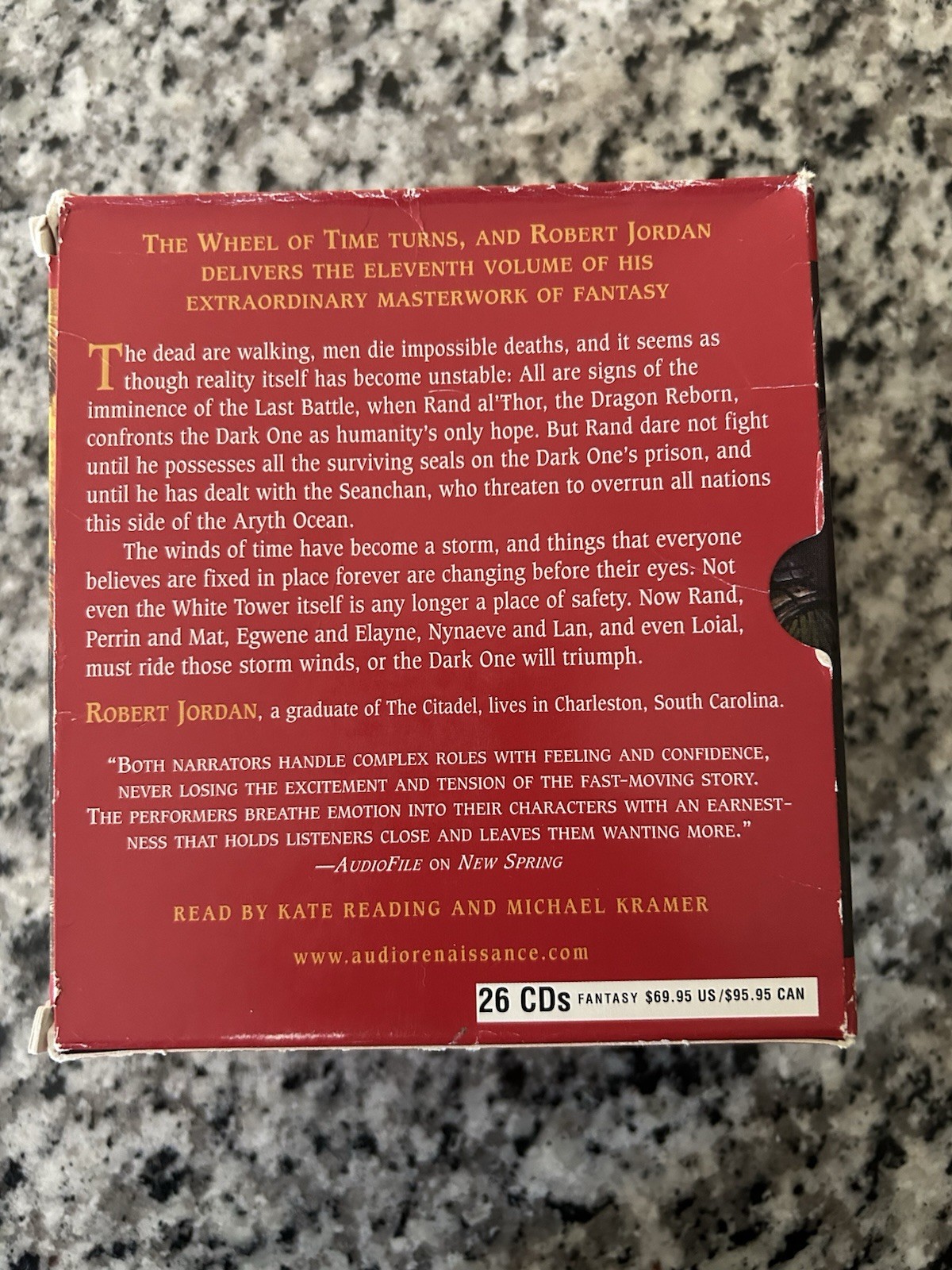AUDIOBOOK Knife of Dreams ~ Wheel of Time Series Book 11 Robert Jordan CD —