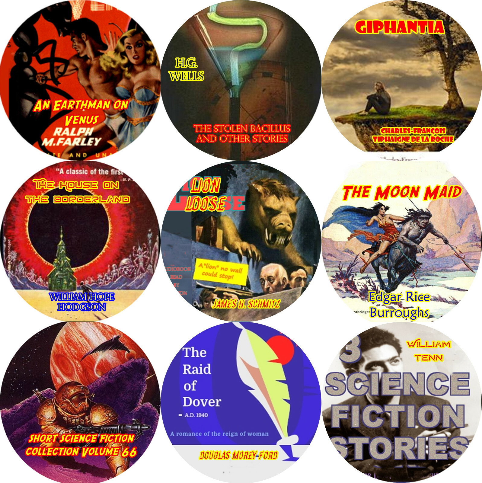 Science Fiction CLASSICS VOL 2 / LOT OF 9 MP3 (READ) CD Audiobooks