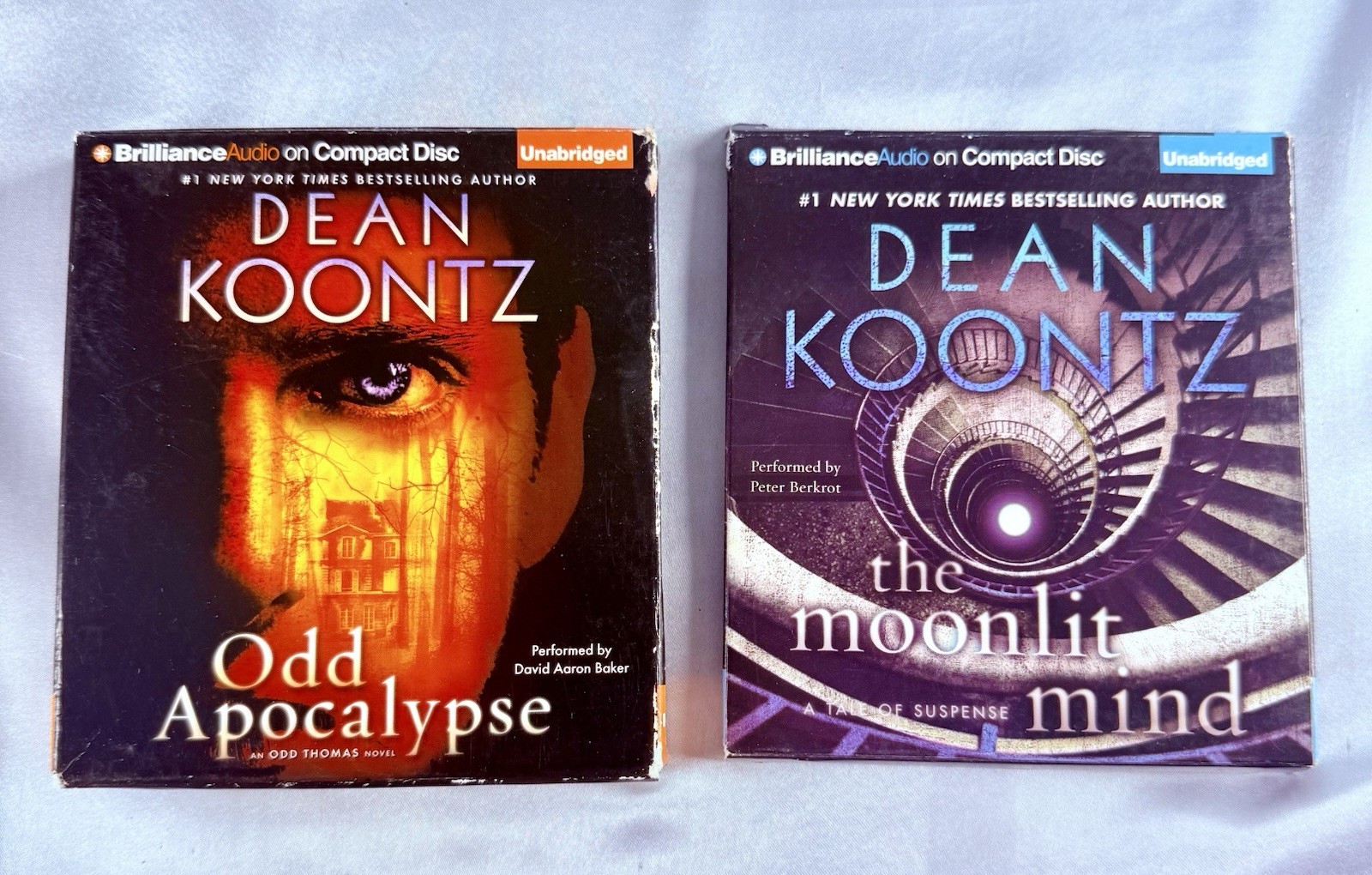 Dean Koontz Audiobook Lot, Odd Apocalypse, The Moonlit Mind CDs Unabridged