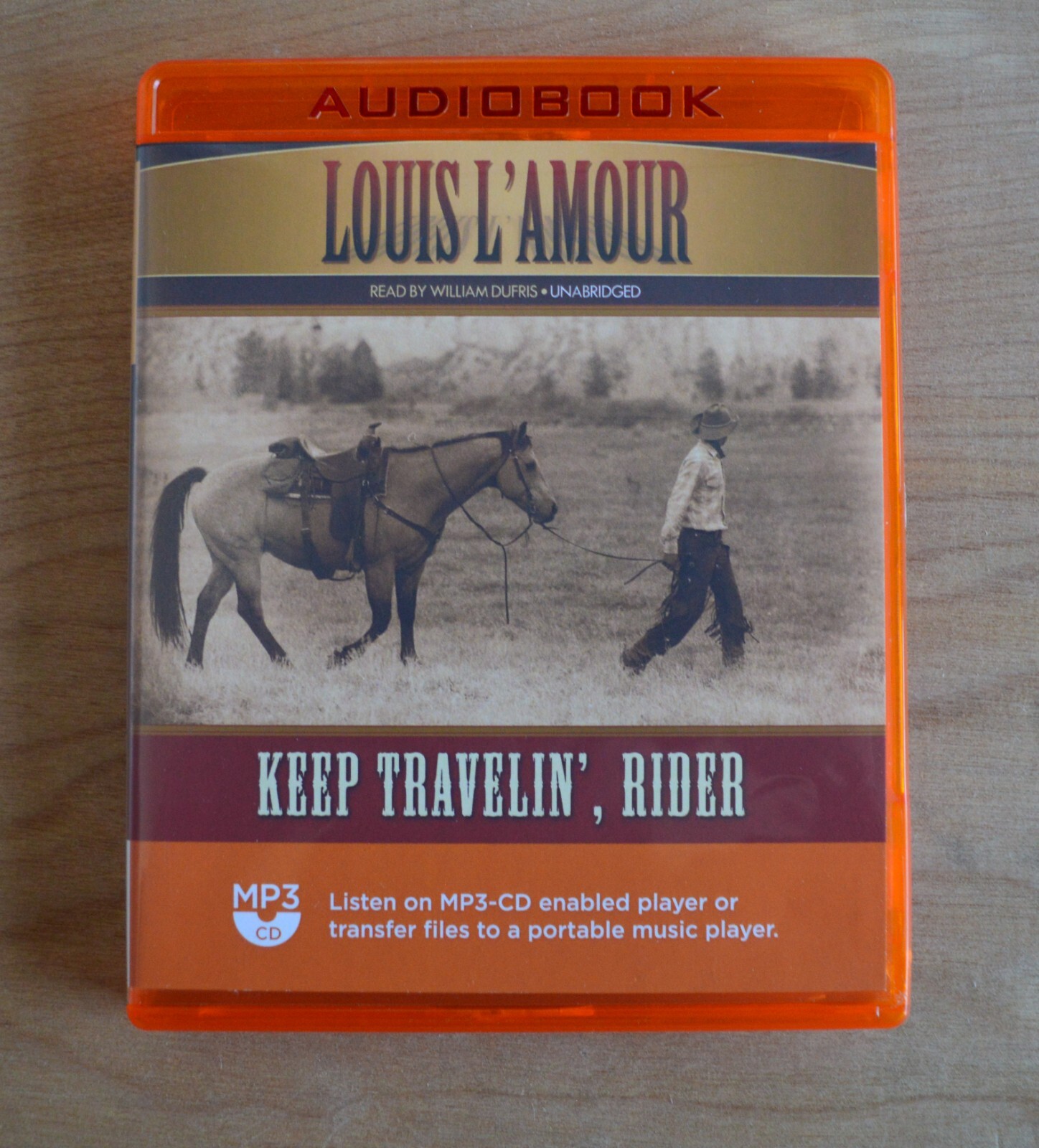 Keep Travelin’ Rider — Louis L’Amour — Unabridged Audiobook MP3CD — Western