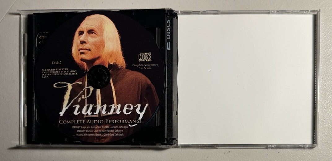 VIANNEY Complete Audio Performance 2 CD Set — Leonardo DeFilippis St Luke — RARE