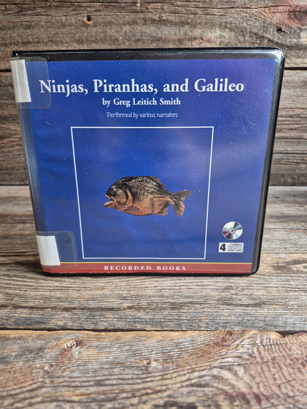 Ninjas, Piranhas, and Galileo By Greg Leitich Smith 4 Disc Audiobook