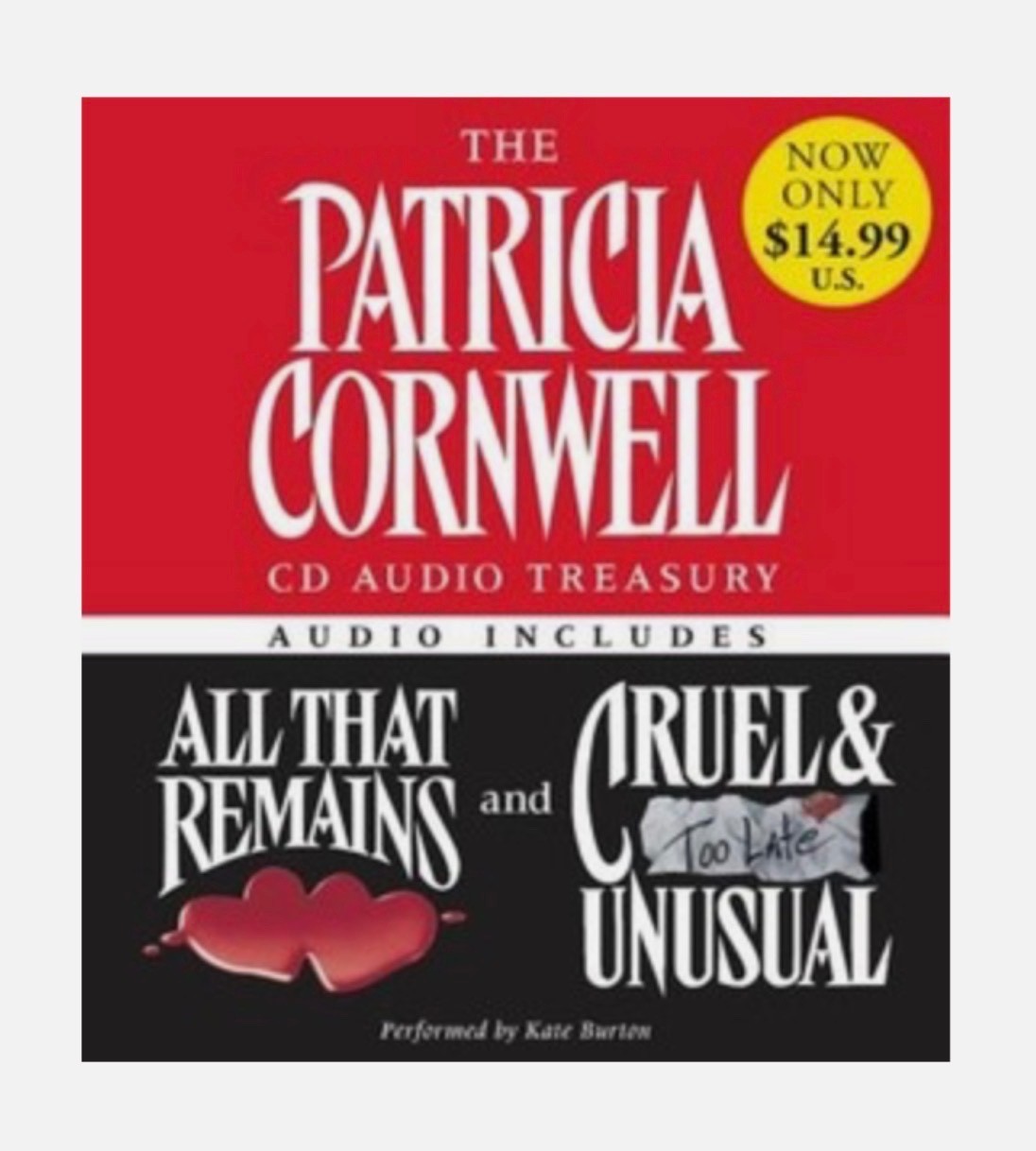 The Patricia Cornwell CD Audio Treasury All That Remains & Cruel and unusual ppd
