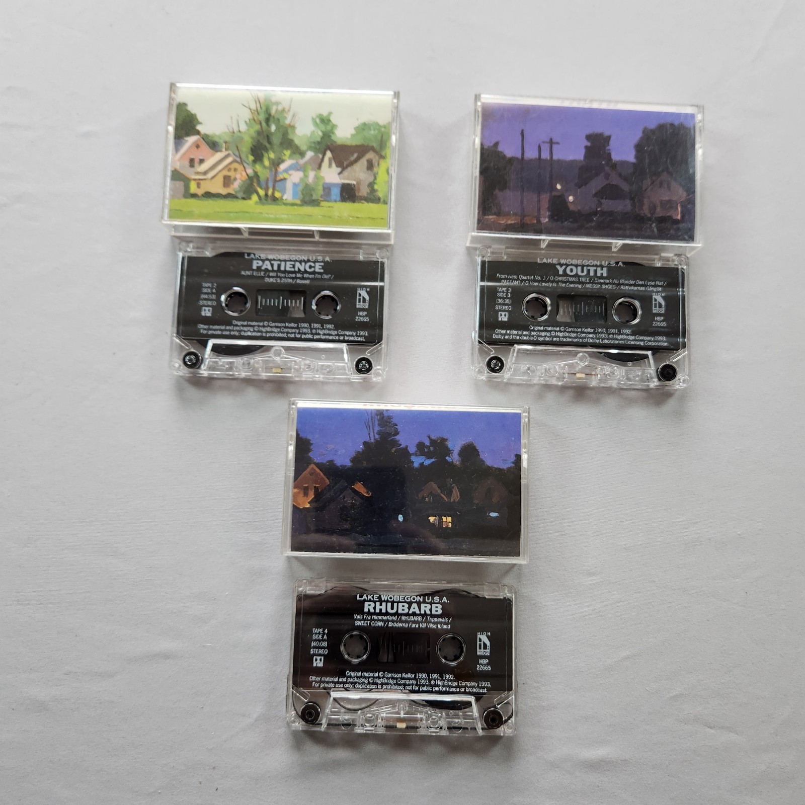 Lake Wobegon Prairie home Comedy Stories Garrison Keillor Audio Cassettes Bundle