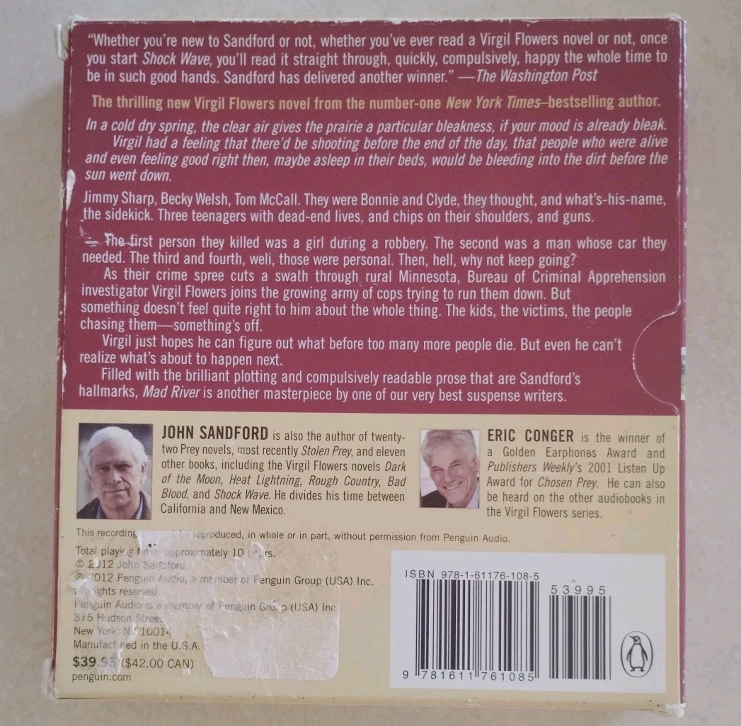 MAD RIVER A Virgil Flowers Novel Audio Book on CD