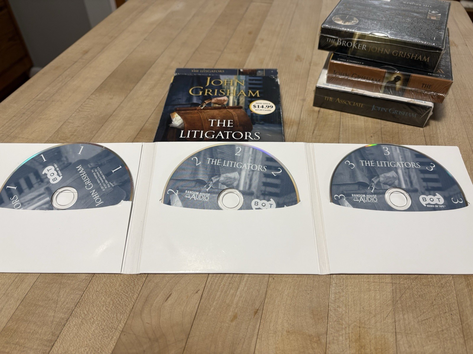 Lot 4 JOHN GRISHAM AUDIO BOOK CD SETS The Broker Racketeer Associate Litigators