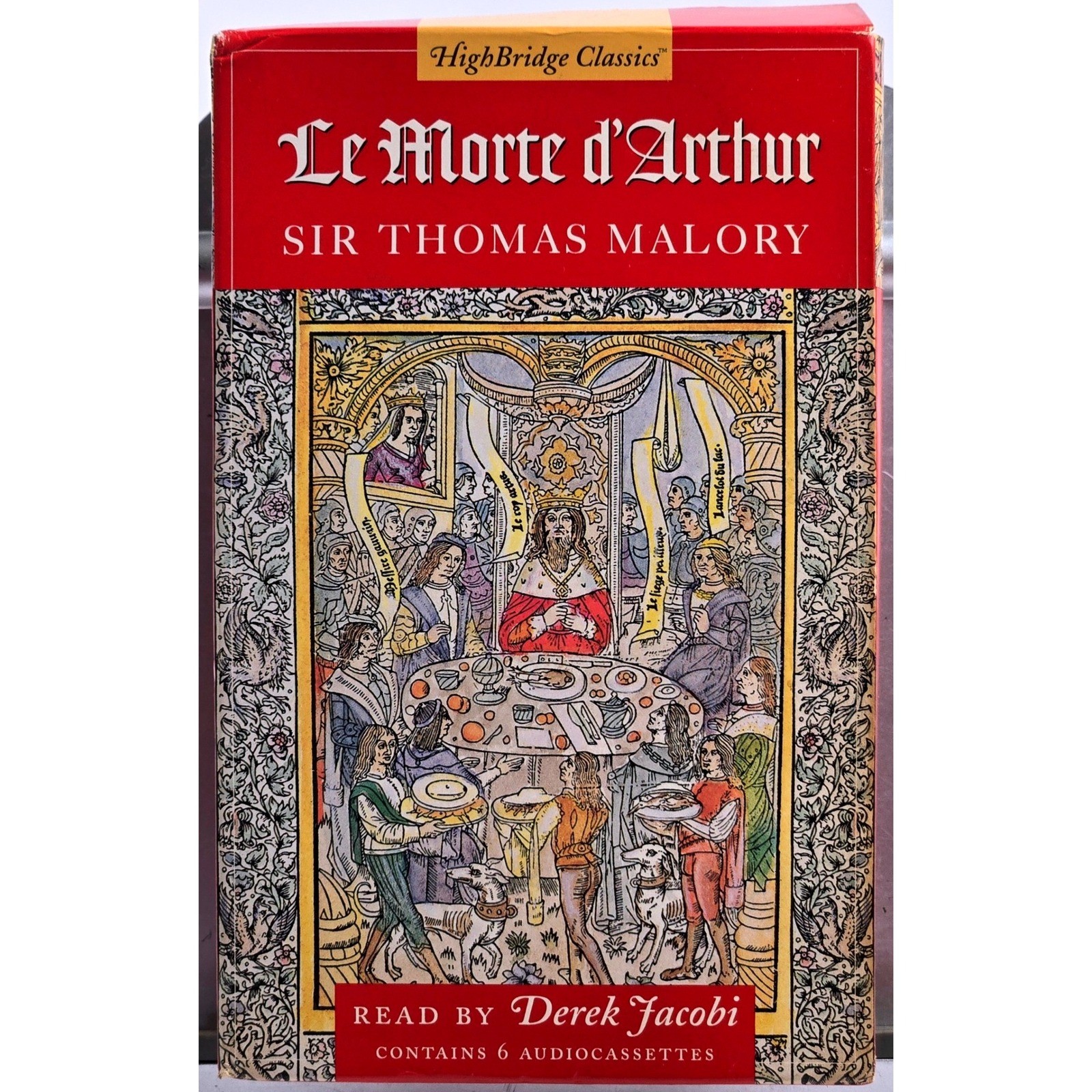 HighBridge Classics Le Morte d’Arthur Audio Cassettes Sir Thomas Malory