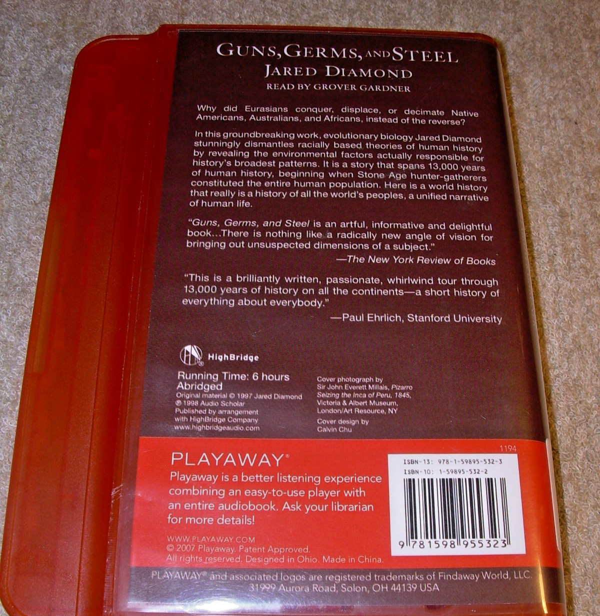 Playaway Audiobooks, Mixed Genre, Library Discontinued, Lot of 9