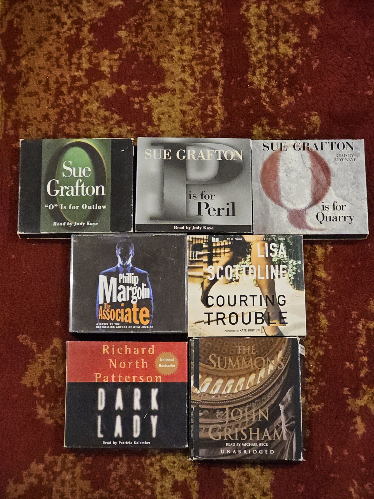 Lot of 7 Audio Book Audiobooks Fiction Crime Mystery & Drama Stories Minty CDs