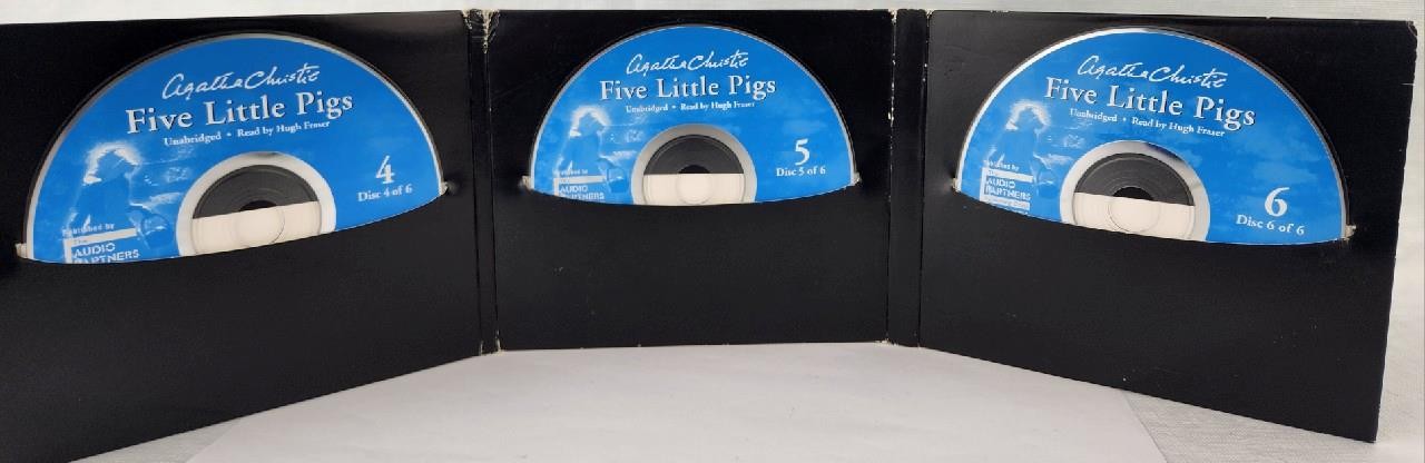 Five Little Pigs by Agatha Christie Audio Book 6-CD Set