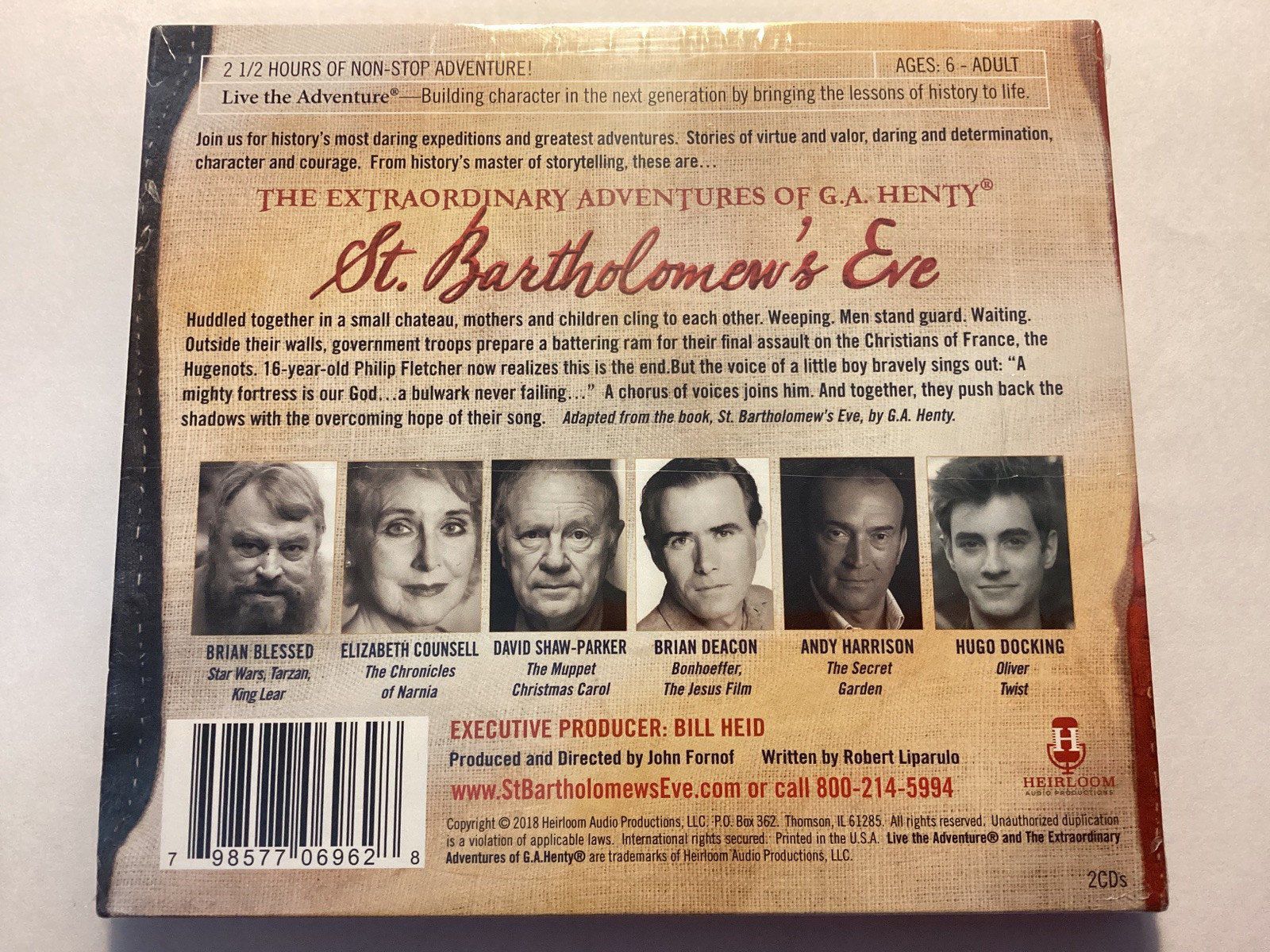 G. A. Henty St. Bartholomew’s Eve Heirloom Audio Theater audiobook NEW Sealed