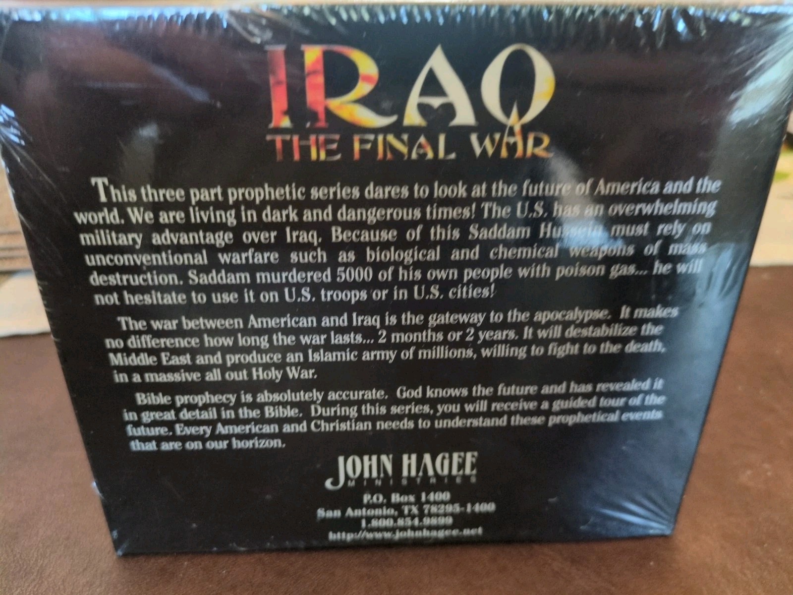 Iraq The Final War By John Hager Ministries 3 CD Set Brand New & Sealed