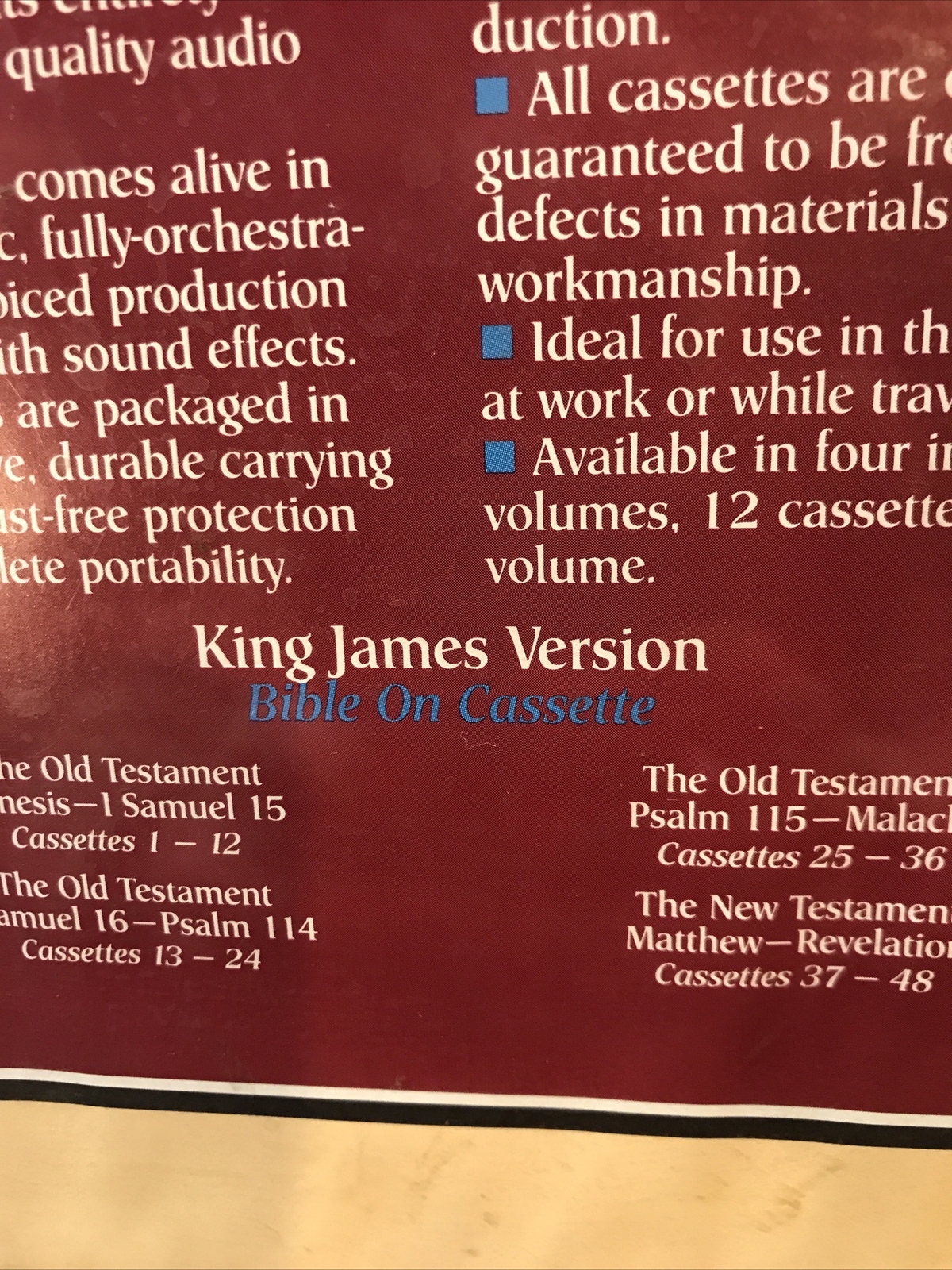 Holy Bible: King James Version: New Testament/Deluxe Fully Dramatized & Orchestr