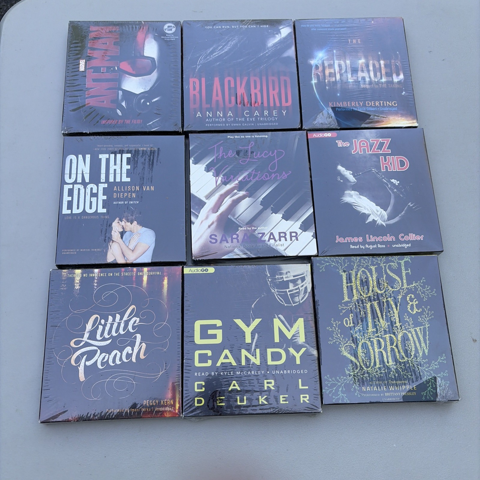 9 Audiobooks on CD Lot juvenile Fiction, Action Adventure ; B33