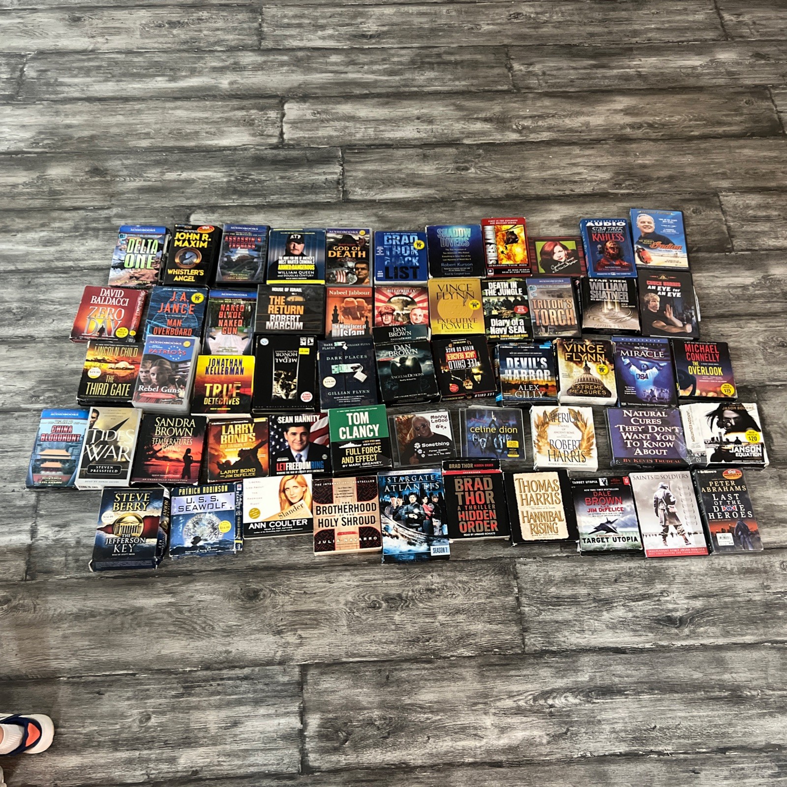 Lot of 53 Audiobooks CD’s and Cassette Unabridged Mixed Lot Authors & Genres