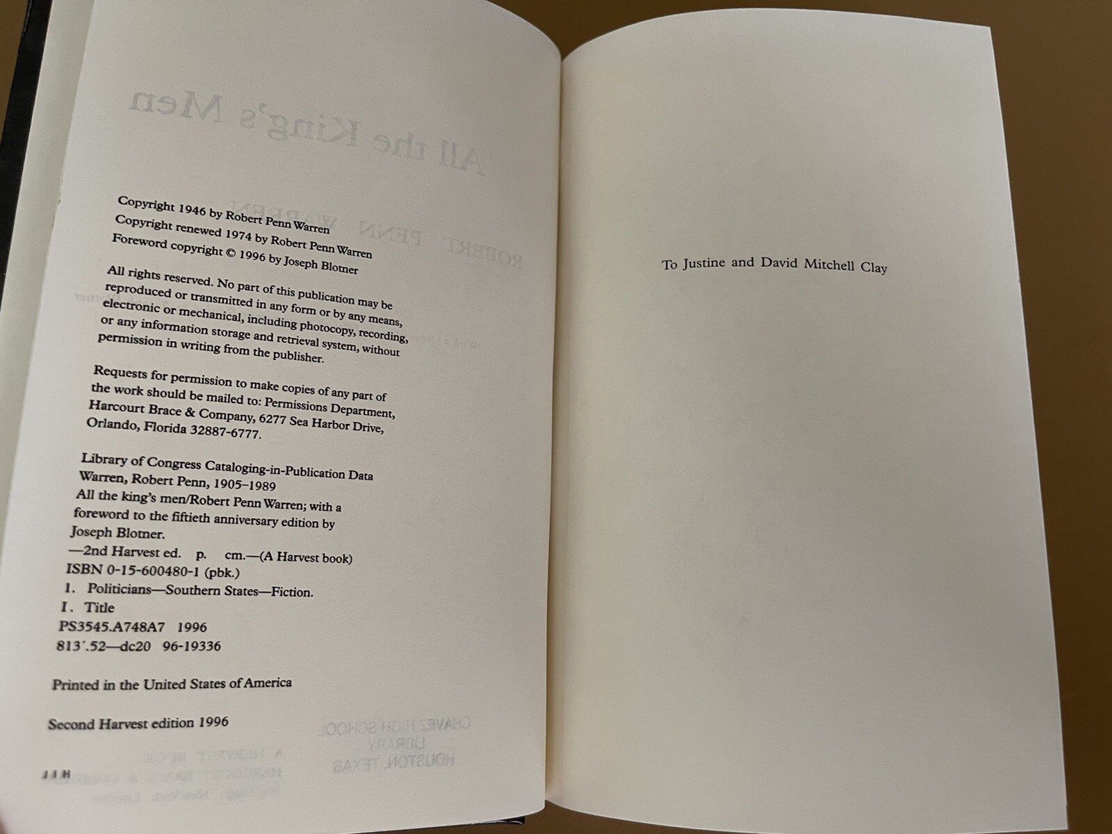All the King’s Men by Robert Penn Warren