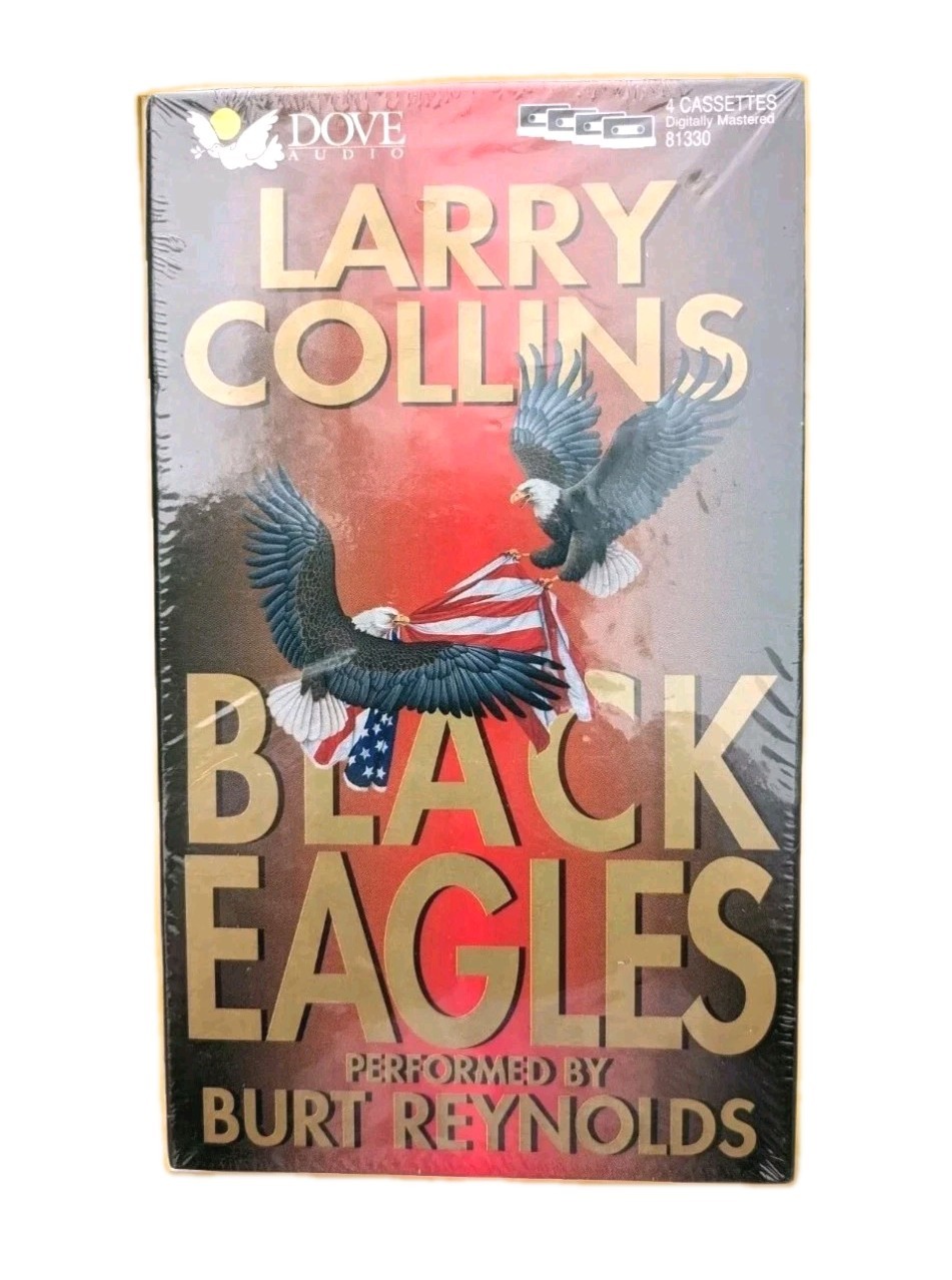 Larry Collins BLACK EAGLES readBy Burt Reynolds New Sealed Audio Cassette Book