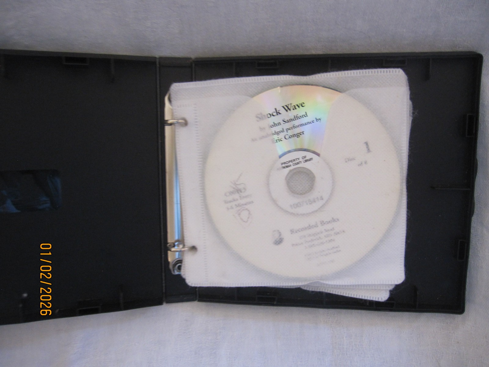 Shock Wave by John Sandford/ a Virgil Flowers Novel book on CD/ 8 CD’s